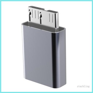 Star อะแดปเตอร์เชื่อมต่อ Micro B USB3 0 เป็น USB C Type-C ตัวเมีย สําหรับโทรศัพท์มือถือ HDD