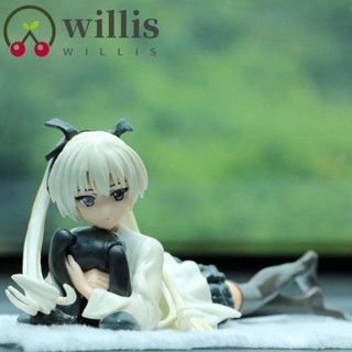 WILLIS Car Decoration Action Figure Collectible Model Kasugano Sora Yosuga no Sora Girl Figure Car Ornaments Doll Toy Lie Prone Posture 22cm for Gift Kasugano Kimono