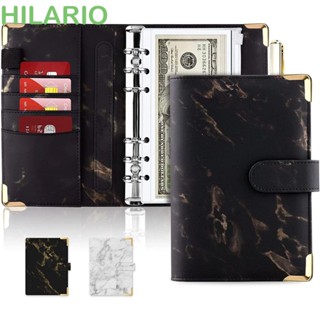 Hilario ซองจดหมาย หนัง PU ลายหินอ่อน ขนาด A6 มีซิป สําหรับใส่เครื่องเขียน สมุดโน้ต