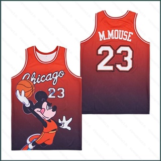 เสื้อกีฬาบาสเก็ตบอล ลาย Disney Mmickey Jersey SY3 No.23 พลัสไซซ์ สําหรับผู้ชาย และผู้หญิง YS3