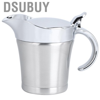 Dsubuy 304 Stainless Steel Thermal Sauce Pot Jug Double Layer Insulation Flavor