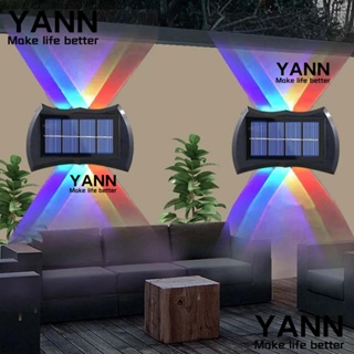 Yann1 โคมไฟ LED พลังงานแสงอาทิตย์ กันน้ํา สําหรับติดตกแต่งผนังบ้าน ระเบียง ลานบ้าน