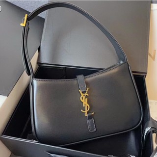 Ysl Saint Laurent Le5A7 กระเป๋าสะพายไหล่ สไตล์คลาสสิก สําหรับแขน