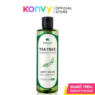 Freshment Tea Tree Advanced Toner 260g เฟรชเม้นท์ โทนเนอร์ทีทรี เช็ดผิวสะอาดล้ำลึก.