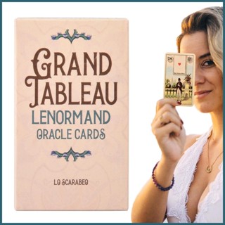 ไพ่ทาโรต์ 36 ใบ เวอร์ชั่นภาษาอังกฤษ Grand Canau Lenormand Oracle สําหรับเล่นเกมกระดาน ไพ่ทาโรต์