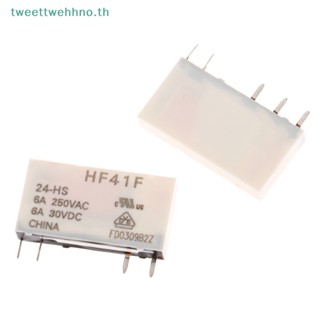 Tweettwehhno รีเลย์พาวเวอร์ 41F HF41F-24-ZS HF41F-12-ZS HF41F-5-ZS HF41F-5-HS HF41F-12-HS HF41F-24-HS