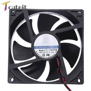 Tcuteit YD-129025Sm DC 12V พัดลมระบายความร้อน 90x90x25 มม. 7 ชิ้น สําหรับคอมพิวเตอร์