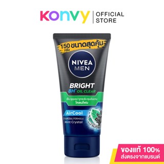 NIVEA Men White Oil Clear Mud Foam 150g นีเวีย โฟมล้างหน้า คุมมัน มีออร่า.