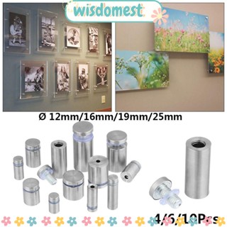 WISDOMEST สกรูยึดบิลบอร์ด สเตนเลส ทนทาน สําหรับยึดบอร์ดโฆษณา 4 6 10 ชิ้น