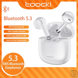 Toocki TWS หูฟังบลูทูธไร้สาย 5.3 HiFi กันน้ํา อายุการใช้งานแบตเตอรี่ยาวนาน