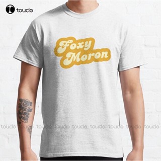 เสื้อเชิ้ตแขนสั้น ผ้าฝ้าย ขนาดใหญ่ พิมพ์ลาย Foxy Moronkath Kim สไตล์คลาสสิก สําหรับผู้ชาย ไซซ์ Xs 5XL