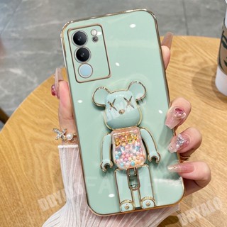 เคสโทรศัพท์มือถือ แบบนิ่ม ลายหมีน่ารัก ป้องกันเลนส์กล้อง สําหรับ VIVO V29 5G 2023 VivoV29