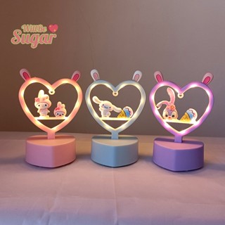 SANRIO [WillBesugarT] โคมไฟตั้งโต๊ะ รูปการ์ตูนสุนัขมายเมโลดี้ คุโรมิ ซานริโอ้ 3D ขนาดเล็ก DIY [ใหม่]