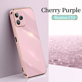 เคสซิลิโคน TPU แบบนิ่ม ชุบไฟฟ้า กันกระแทก สําหรับ Realme C51 Realme C51