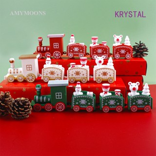 Krystal ของเล่นรถไฟคริสต์มาส ของขวัญ สําหรับตกแต่งเค้ก เบเกอรี่