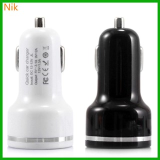 ซ็อกเก็ตชาร์จเร็วในรถยนต์ 12-24V 5V 2 4A อะแดปเตอร์ชาร์จ USB คู่