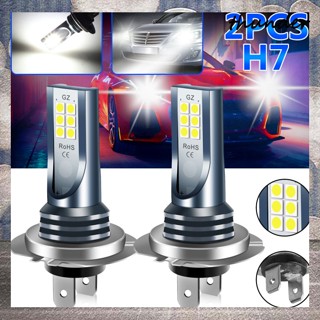 Thunder ชุดหลอดไฟตัดหมอก Led H7 110w 30000lm สว่างมาก 6000k สีขาว สําหรับรถยนต์ 2 ชิ้น