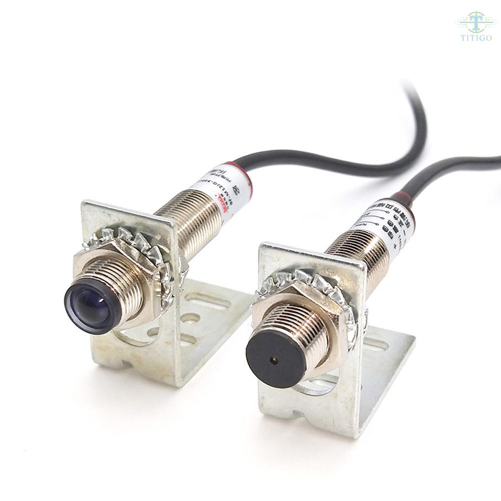 E3F-20C1 3mm Laser Beam Photoelectric Switch Trough-beam Infrared Sensors NPN Switchs with LED Induction Indicator