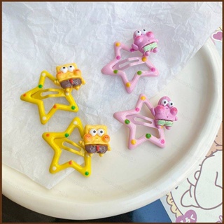 Ns2 กิ๊บติดผม ลายการ์ตูน SpongeBob SquarePants Patrick star น่ารัก แฟชั่น SN2