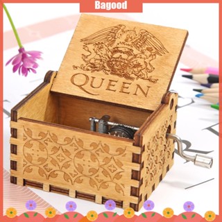 ♪Bagood♪พร้อมส่ง กล่องดนตรีไม้ แบบหมุนมือ สําหรับตกแต่งห้องนั่งเล่น งานเลี้ยงวันเกิด