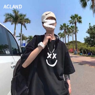 Acland เสื้อยืดผู้ชาย ผู้ชายเสื้อเชิ้ต เสื้อยืด ผ้านุ่ม ใส่สบาย ไม่หด ไม่ต้องรีด 36Z230907