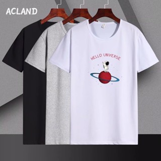 Acland เสื้อยืดผู้ชาย ผู้ชายเสื้อเชิ้ต เสื้อยืด ผ้านุ่ม ใส่สบาย ไม่หด ไม่ต้องรีด 36Z230908