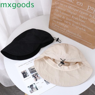 Mxgoods หมวกปีกกว้าง กันแดด พับได้ ป้องกันรังสียูวี สไตล์เกาหลี สําหรับผู้หญิง