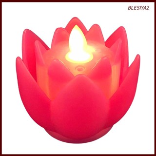 [Blesiya2] โคมไฟ LED รูปดอกบัว สําหรับตกแต่งบ้าน