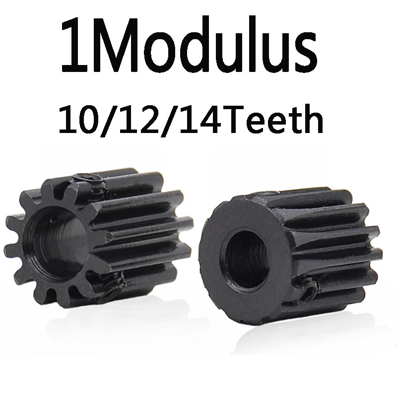 Spur เฟืองมอเตอร์โลหะ 1M10T 1M12T 1M14T รูด้านใน 4/5 มม. 1 Modulus 10/12/14 ซี่