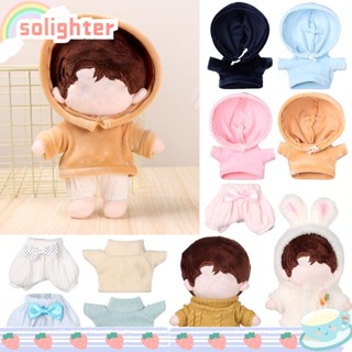 Solighter เสื้อกันหนาว มีฮู้ด แฮนด์เมด 1/12 BJD สําหรับตุ๊กตา 12~20 ซม.