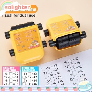 SOLIGHTER แสตมป์กลิ้งตัวเลข PVC สําหรับฝึกคณิตศาสตร์