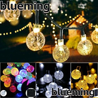 Blueming2 สายไฟหิ่งห้อย LED 20 30 50 ดวง ทรงลูกบอลคริสตัล สําหรับตกแต่งงานแต่งงาน กลางแจ้ง