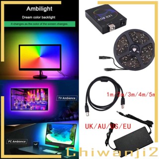 [Chiwanji2] แถบไฟ LEDs RGB 5050 พร้อมรีโมตคอนโทรล เปลี่ยนสีได้ พร้อมพาวเวอร์ซัพพลาย 5V สําหรับห้องนอน