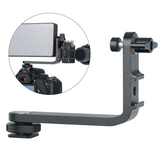 Aluminum Alloy Gimbal Accessories Hot Shoe DSLR Camera Monitor Mount 5inch 5.5inch L Bracket