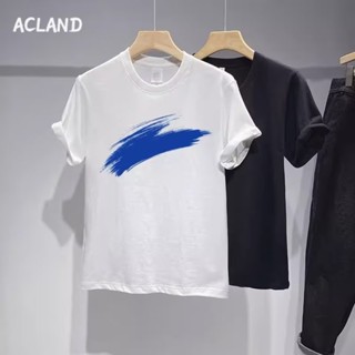 Acland เสื้อยืดผู้ชาย ผู้ชายเสื้อเชิ้ต เสื้อยืด ผ้านุ่ม ใส่สบาย ไม่หด ไม่ต้องรีด MTX2390KKE 36Z230909