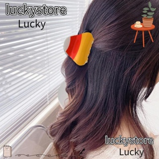 Lucky กิ๊บติดผมหางม้า พลาสติก รูปผีฮาโลวีน เครื่องประดับผม สําหรับผู้หญิง 2 ชิ้น