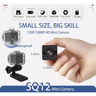 Full HD 1080p sq12 กล้องวิดีโอมุมกว้าง ขนาดเล็ก กันน้ํา HD DVR sq12 Mini Sport video camera