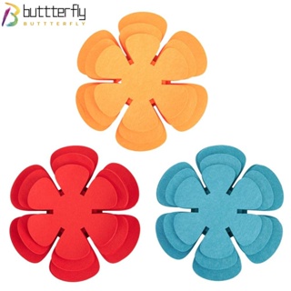 Buttterfly แผ่นสักหลาด กันรอยขีดข่วน ใช้ซ้ําได้ 8 10 12 นิ้ว 12 ชิ้น