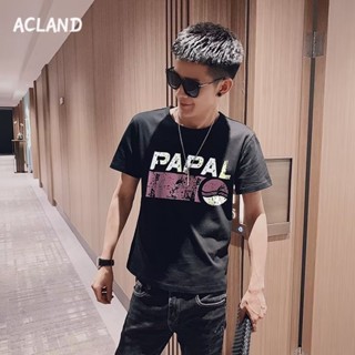 Acland เสื้อยืดผู้ชาย ผู้ชายเสื้อเชิ้ต เสื้อยืด ผ้านุ่ม ใส่สบาย ไม่หด ไม่ต้องรีด MTX2390KI2 37Z230911