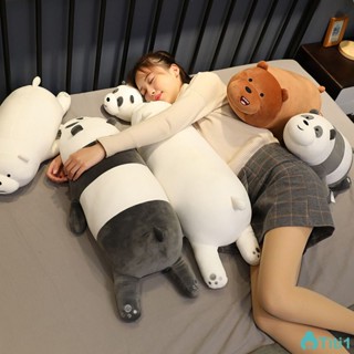 Our Three Naked Bear ตุ๊กตาของเล่นตุ๊กตาการ์ตูนอะนิเมะตุ๊กตาแพนด้า We Bare Bears Sleep Hug ของเล่น TH1