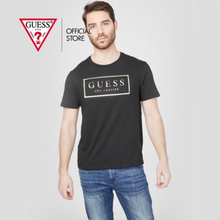 GUESS เสื้อยืดผู้ชาย รุ่น XBRI34KAK90 สีดำ