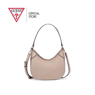 GUESS กระเป๋าสะพายผู้หญิง รุ่น SG903069 MELROSE AVE SATCHEL สีน้ำตาล