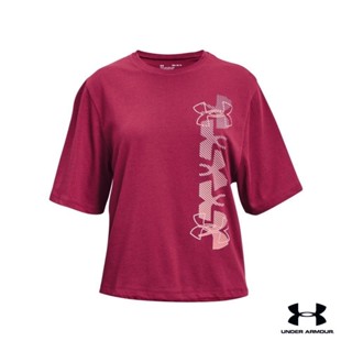 Under Armour UA Girls Meet &amp; Greet Short Sleeve อันเดอร์ อาเมอร์ เสื้อออกกำลังกายแขนสั้น สำหรับเด็กผู้หญิง