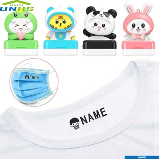 Uniis แสตมป์ชื่อ ลายการ์ตูน กันน้ํา สําหรับเด็ก DIY