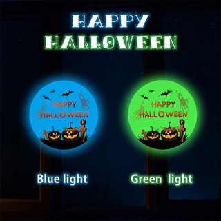 Halloween สติกเกอร์เรืองแสงในที่มืด ลายฟักทอง ค้างคาว 3 ชิ้น สําหรับตกแต่งห้องนั่งเล่น บ้าน ฮาโลวีน