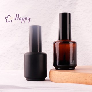 &lt;Happybay&gt; ขวดแก้วเปล่า พร้อมฝาปิด สีโปร่งใส ขนาด 15 มล. สําหรับใส่เครื่องสําอาง ยาทาเล็บ