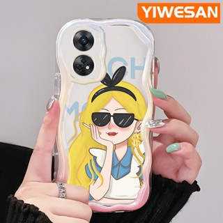 เคสโทรศัพท์มือถือ ซิลิโคนใส กันกระแทก ลายการ์ตูนเด็กผู้หญิงรวย สีครีม สําหรับ OPPO Reno 8T 5G Reno8 T A1 Pro Reno 8 5G Reno 8 Pro 5G