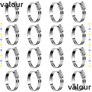 Valour แคลมป์รัดสายยางรถยนต์ สเตนเลส 2 เป็น 2-3/4 นิ้ว แรงบิดสูง 16 แพ็ค