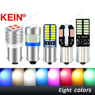 Kein T4W BA9S หลอดไฟ Led 24SMD 3014 4014 3030 5630 สําหรับติดป้ายทะเบียนรถยนต์ รถจักรยานยนต์