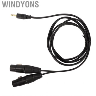 Windyons 3.5mm To Dual XLR Stereo Cable 1/8 Inch Male Female Y Splitter